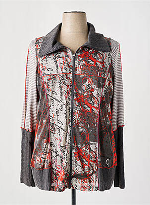 Veste casual fermeture zippée sur le devant gris FRED SABATIER femme