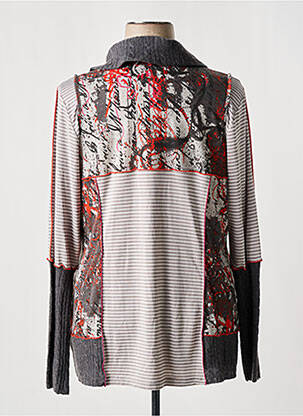 Veste casual fermeture zippée sur le devant gris FRED SABATIER femme