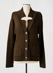 Gilet manches longues marron TROPHEE DU MATELOT pour femme seconde vue