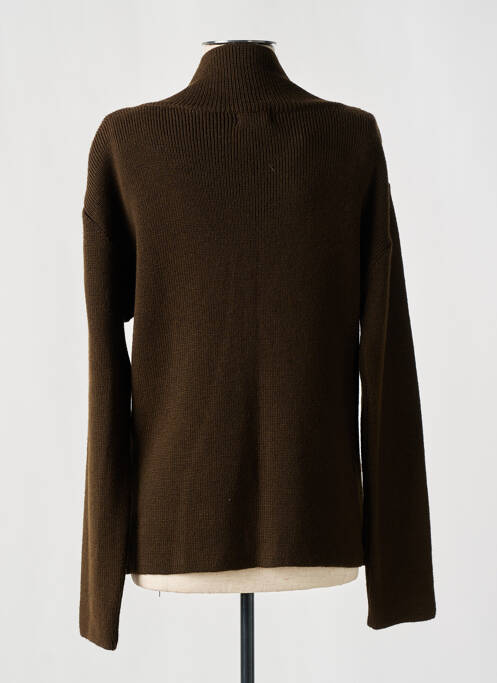 Gilet manches longues resserrée sur le bas marron TROPHEE DU MATELOT femme