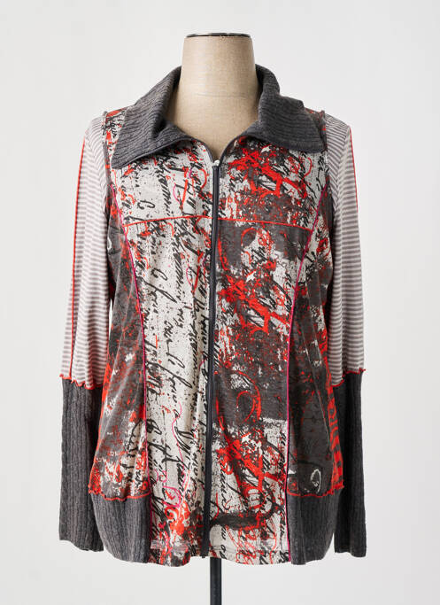 Veste casual fermeture zippée sur le devant gris FRED SABATIER femme