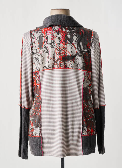 Veste casual fermeture zippée sur le devant gris FRED SABATIER femme