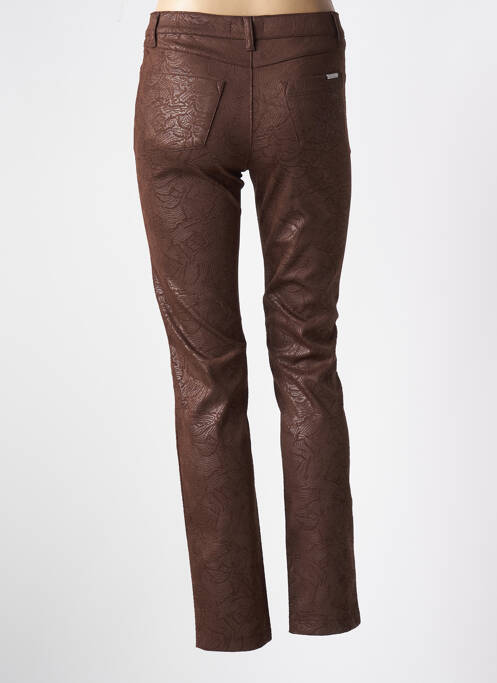 Pantalon slim marron WALTRON pour femme