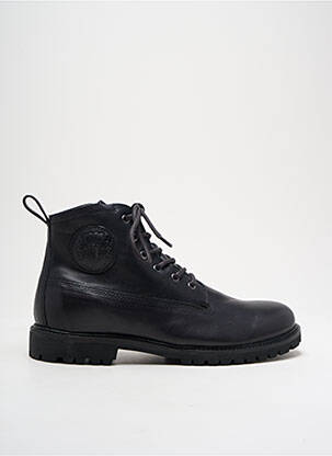 Bottines/boots fourrée talon bas noir BLACKSTONE homme