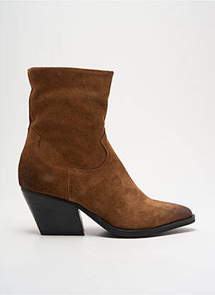 Bottines/boots bout pointu talon de 4 à 6cm marron SEMERDJIAN femme
