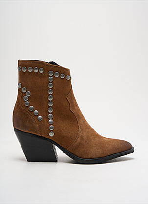 Bottines/boots bout pointu talon de 4 à 6cm marron SEMERDJIAN femme