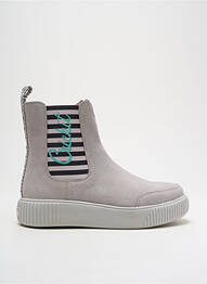 Bottines/boots nubuck talon de 4 à 6cm gris CRICKIT HAMBURG femme
