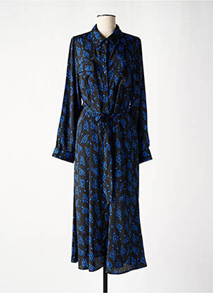 Robe longue manches longues manches longues noir AN' GE femme