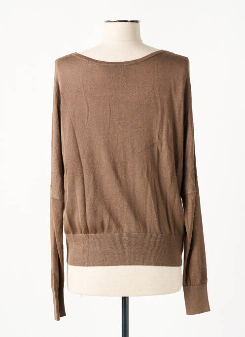 Gilet manches longues marron GRACE & MILA pour femme