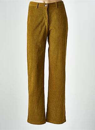Pantalon droit stretch taille normale vert LA PETITE ETOILE femme