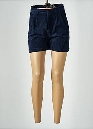 Short taille à pinces taille haute bleu ARTLOVE femme