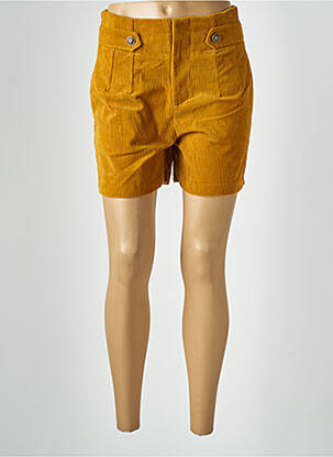 Short taille à pinces taille haute jaune ARTLOVE femme