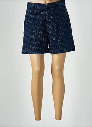 Short taille à pinces taille haute bleu ARTLOVE femme