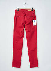 Pantalon chino rouge HAPPY pour femme seconde vue