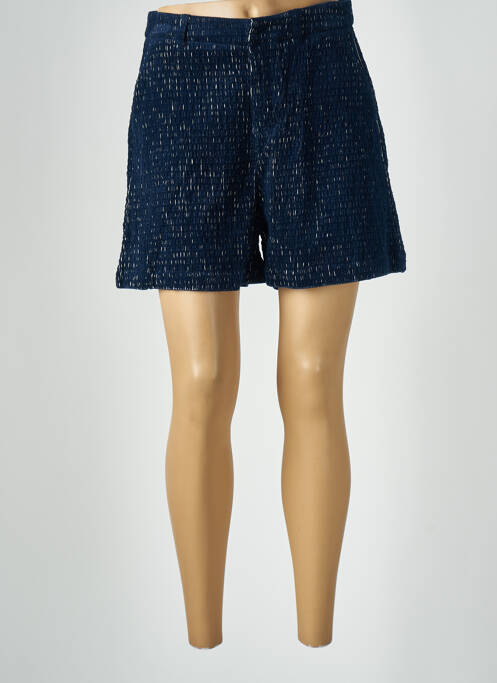 Short taille à pinces taille haute bleu ARTLOVE femme