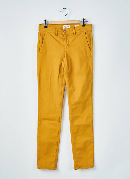Pantalon chino jaune HAPPY pour femme