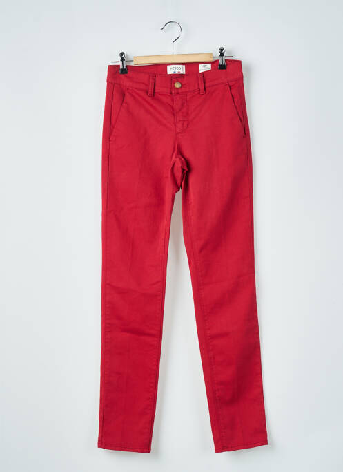 Pantalon chino rouge HAPPY pour femme