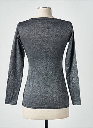Top stretch manches longues argent TEENFLO femme