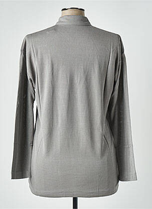 Polo coupe droite manches longues gris EQUIPMENT femme