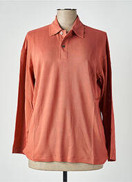 Polo coupe droite manches longues orange EQUIPMENT femme