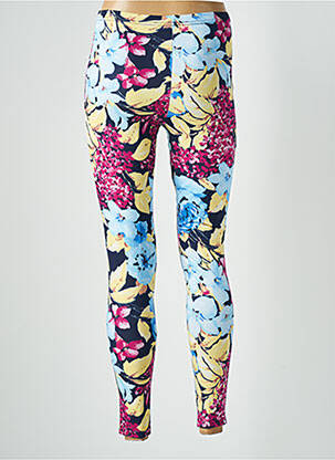 Legging taille haute taille haute bleu MONICA femme