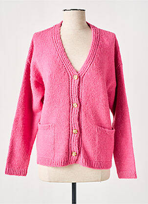 Gilet manches longues stretch rose YERSE femme