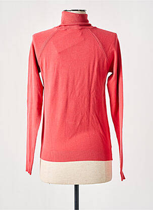 Pull col roulé coupe cintrée manches longues rouge SUMMUM femme