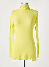 Sous-pull coupe ajustée manches longues jaune DANIELE FIESOLI femme