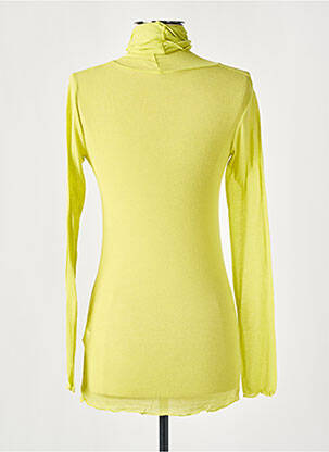 Sous-pull stretch manches longues jaune DANIELE FIESOLI femme