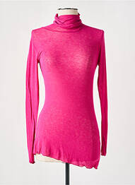Sous-pull coupe ajustée manches longues rose DANIELE FIESOLI femme
