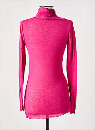 Sous-pull coupe ajustée manches longues rose DANIELE FIESOLI femme