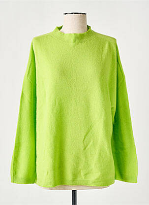 Pull coupe cintrée manches longues vert DANIELE FIESOLI femme