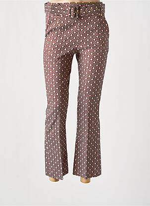 Pantalon 7/8 taille haute taille haute rouge KOCCA femme