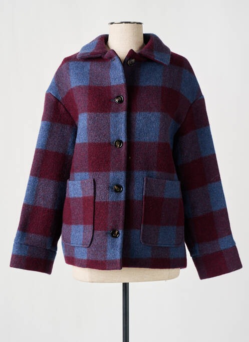 Manteau court violet HOD pour femme