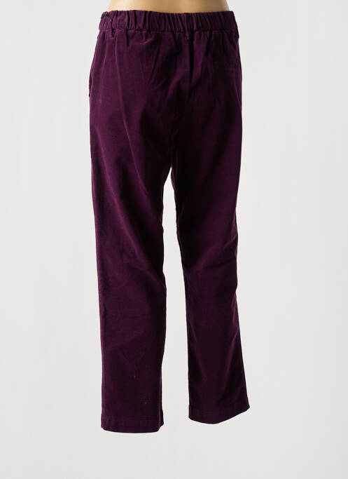 Pantalon droit violet HOD pour femme