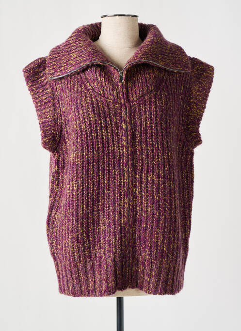 Pull violet HOD pour femme