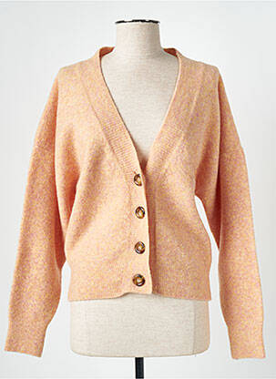 Gilet manches longues resserrée sur le bas orange DANIELE FIESOLI femme
