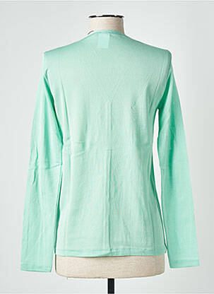Gilet manches longues stretch vert STEFAN GREEN femme