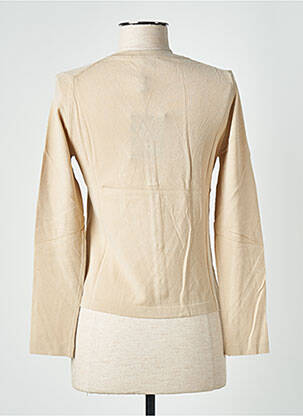 Gilet manches longues stretch beige STEFAN GREEN femme