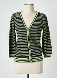 Gilet manches longues manches 3/4 vert STEFAN GREEN femme