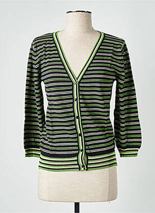 Gilet manches longues manches 3/4 vert STEFAN GREEN femme