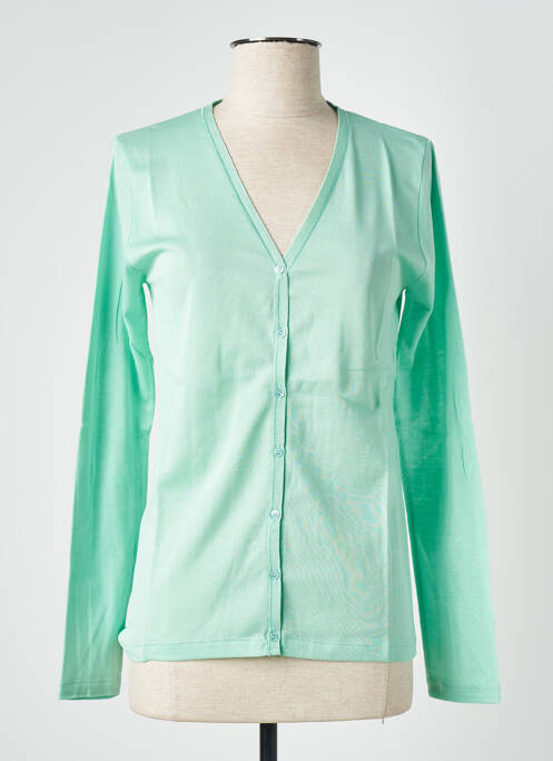 Gilet manches longues vert STEFAN GREEN pour femme