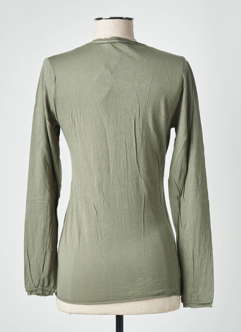 Gilet manches longues vert STEFAN GREEN pour femme