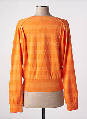 Pull col v manches longues orange STEFAN GREEN femme
