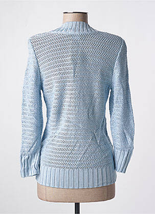Pull col v manches 3/4 bleu STEFAN GREEN femme