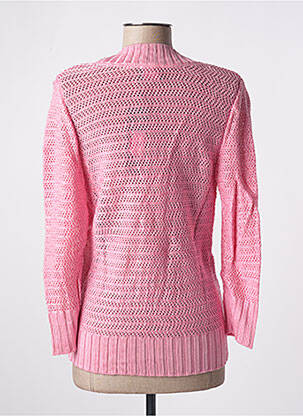 Pull col v manches 3/4 rose STEFAN GREEN femme