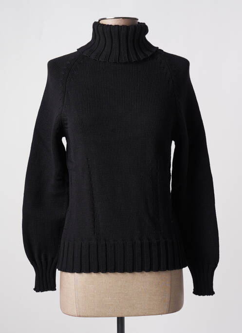 Pull col roulé noir STEFAN GREEN pour femme