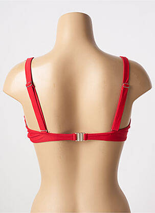 Haut de maillot de bain stretch haut soutien-gorge emboitant rouge SUN PROJECT femme