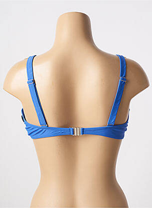 Haut de maillot de bain stretch haut soutien-gorge emboitant bleu SUN PROJECT femme