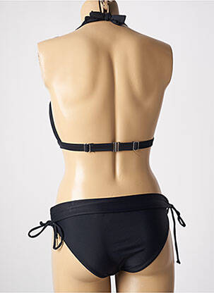 Maillot de bain 2 pièces stretch haut soutien-gorge avec mousse de rembourrage amovible noir SUN PROJECT femme